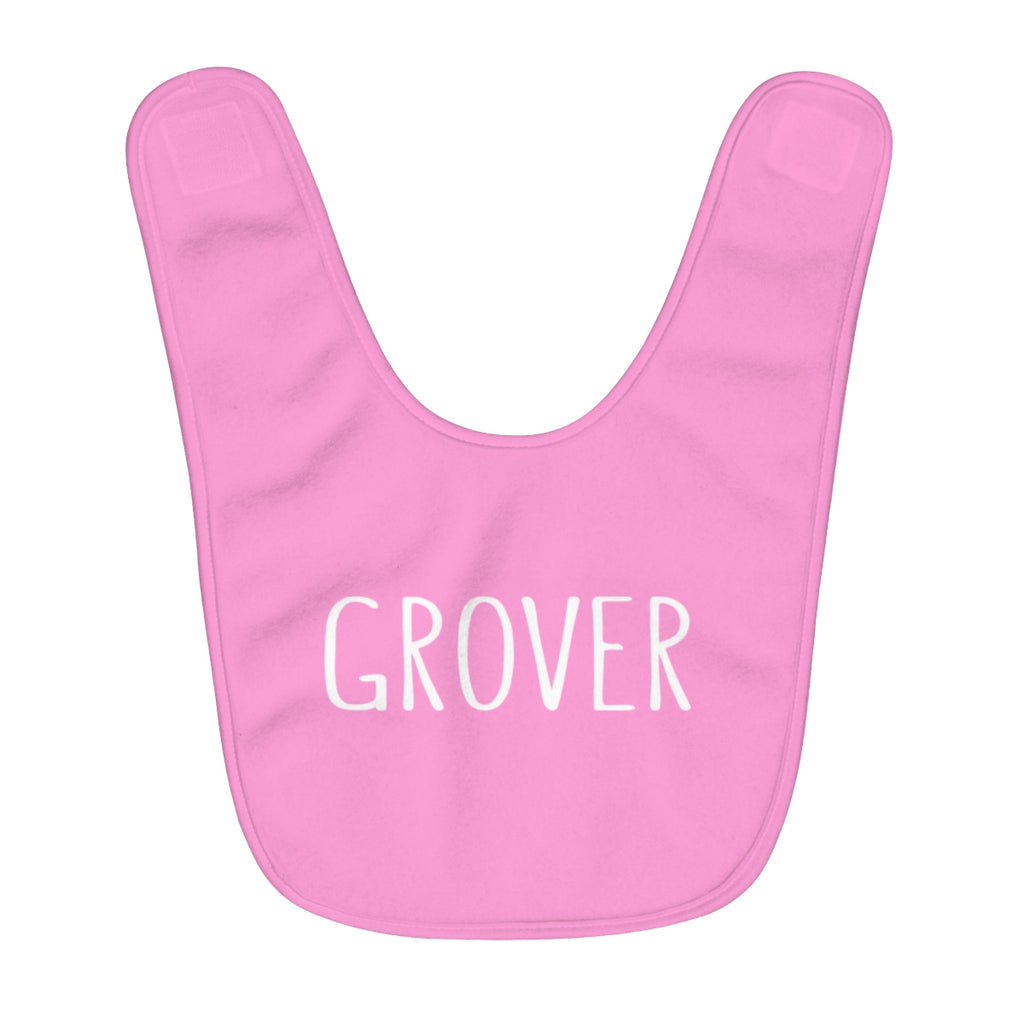 Grover Baby Bib: Pink