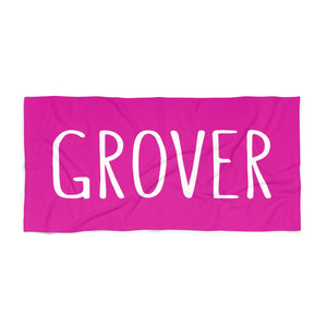 Grover Beach Towel: Pink