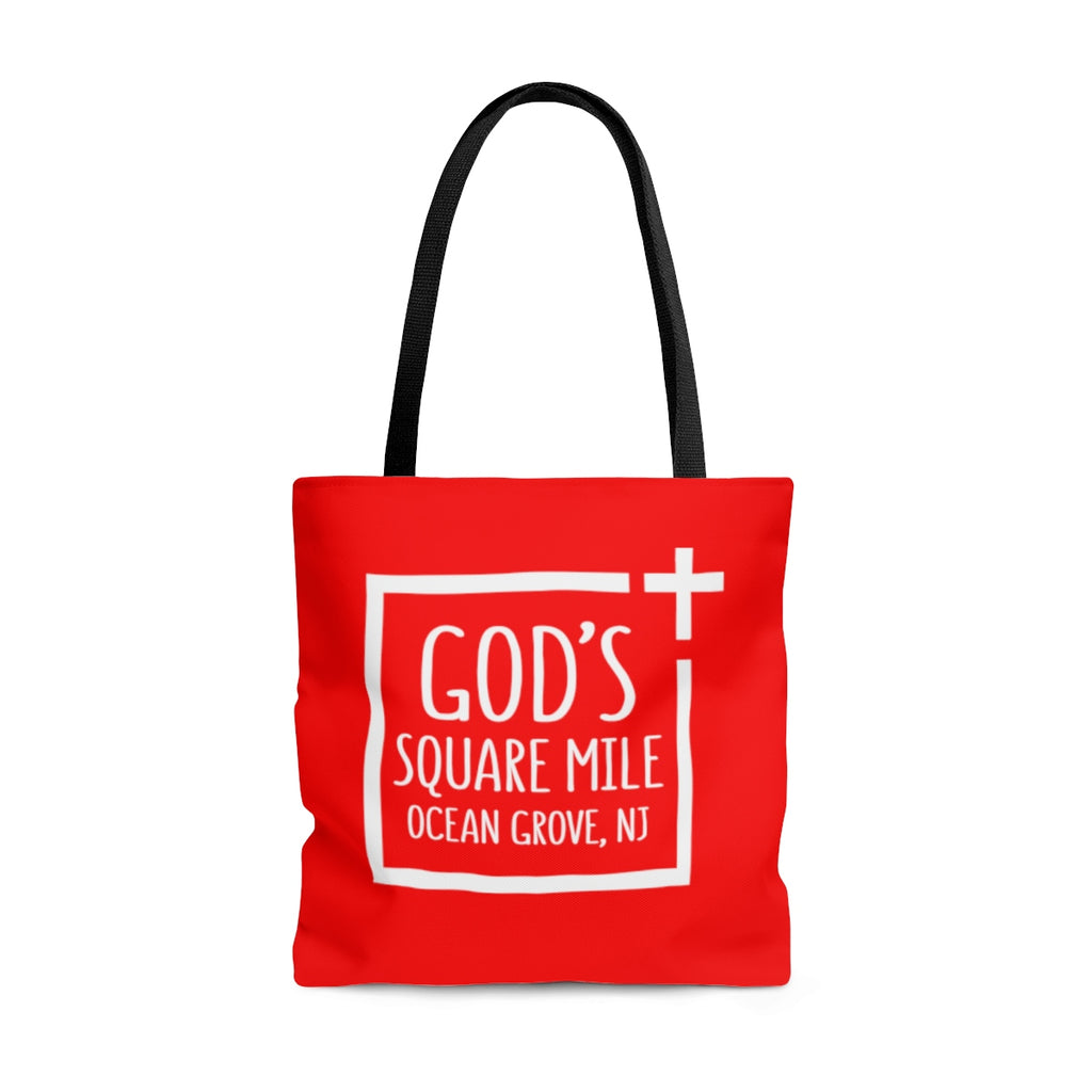 God's Square Mile Tote: Red