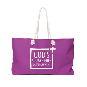 God's Square Mile Weekender Bag: Purple