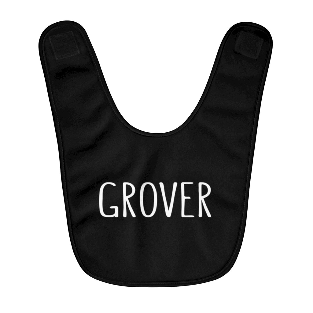 Grover Baby Bib: Black