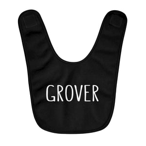 Grover Baby Bib: Black