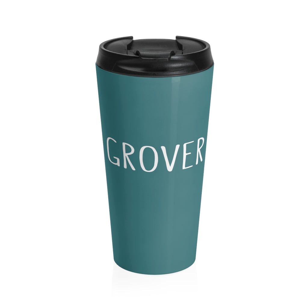 Grover Stainless Steel Travel Mug: Teal