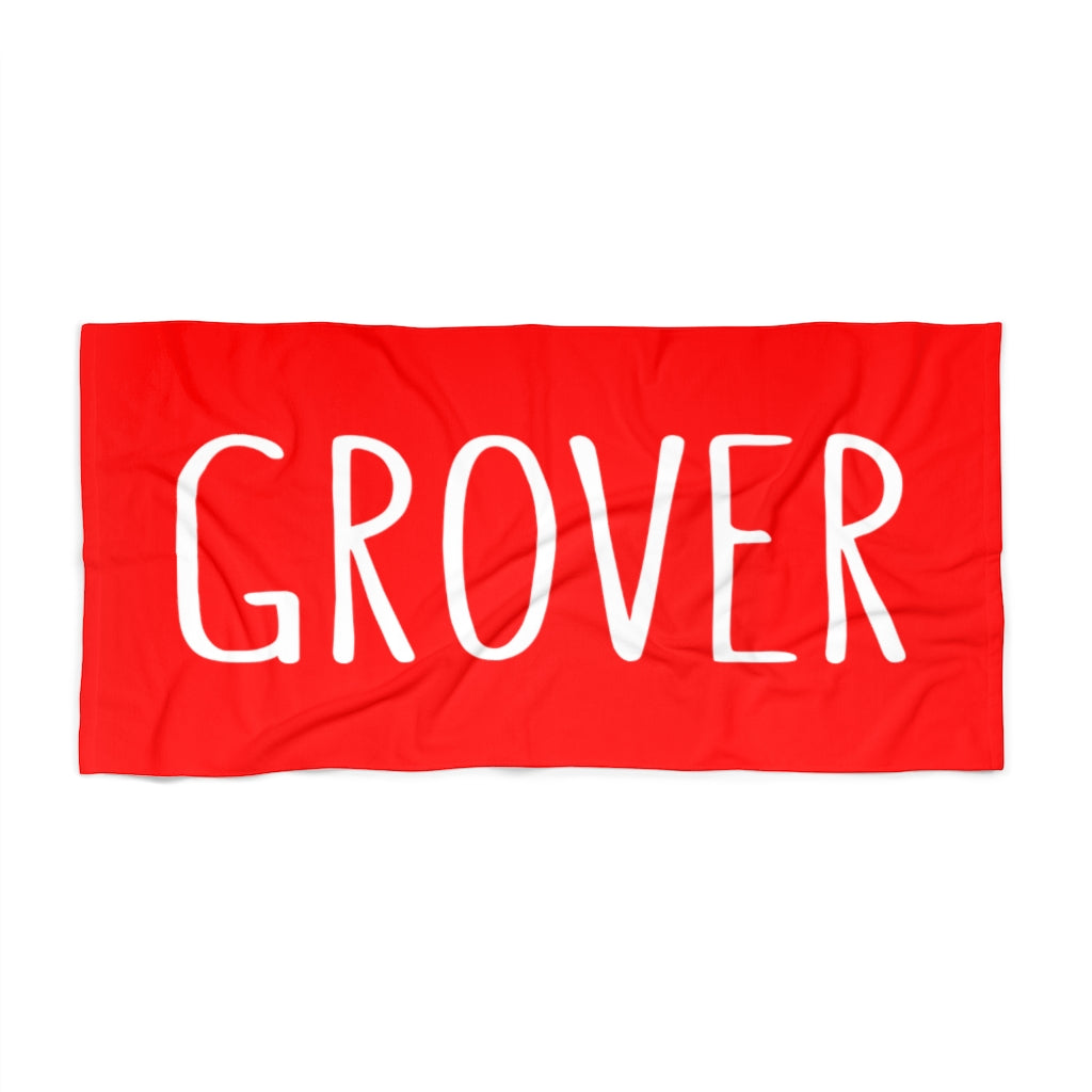 Grover Beach Towel: Red