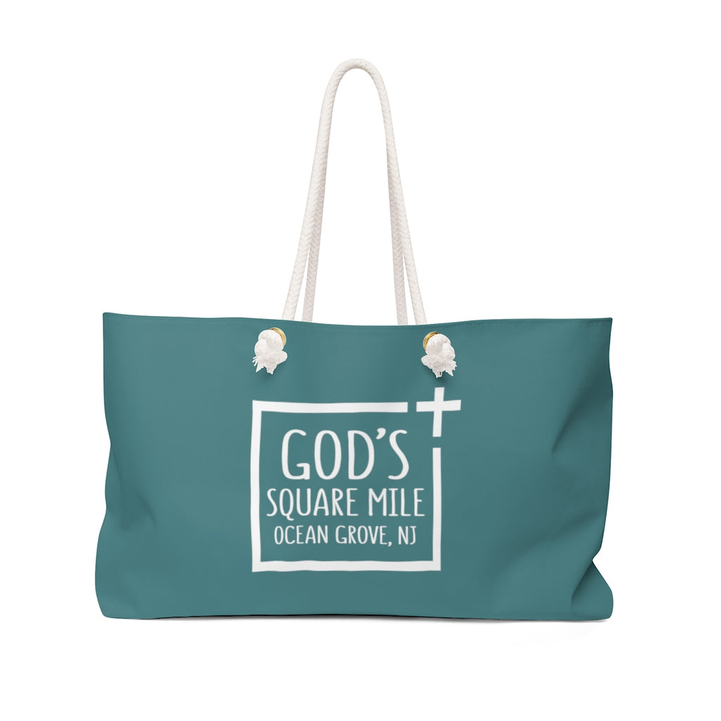 God's Square Mile Weekender Bag: Teal