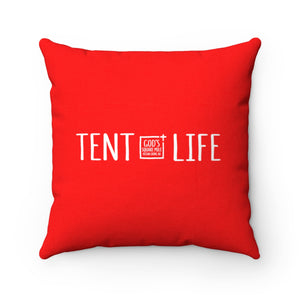 Tent Life Pillow: Red