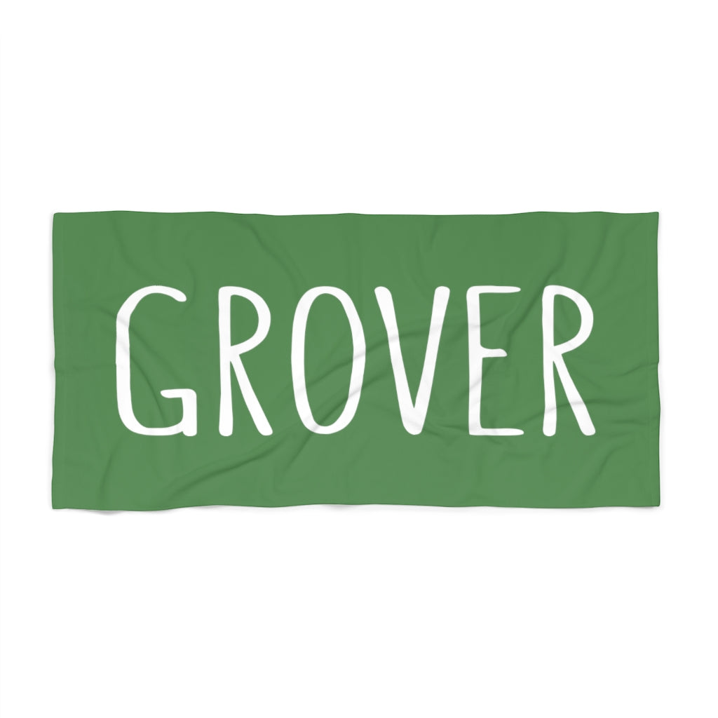 Grover Beach Towel: Green