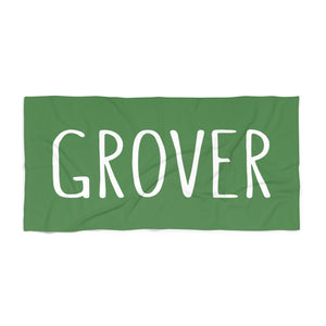 Grover Beach Towel: Green