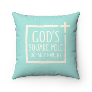 God's Square Mile Pillow: SeaScape - GoGannon Designs