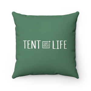 Tent Life Pillow: Faded Green