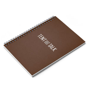 Tent Talk Spiral Notebook - Brown