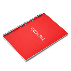 Tent Talk Spiral Notebook - Red