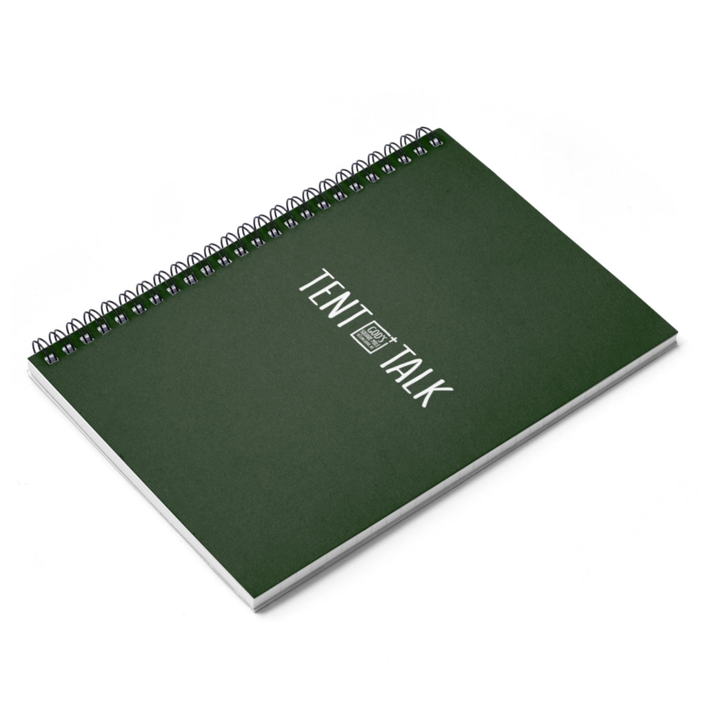 Tent Talk Spiral Notebook - Dark Green