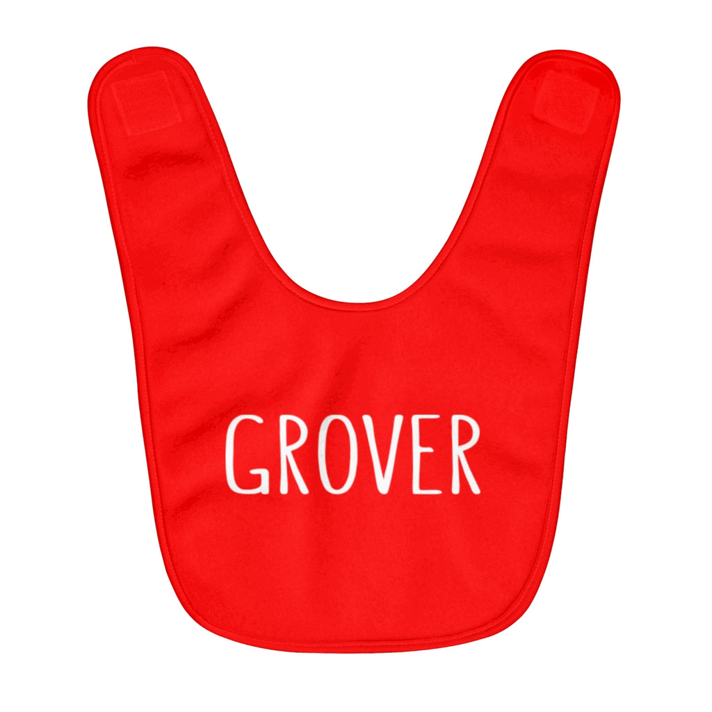 Grover Baby Bib: Red