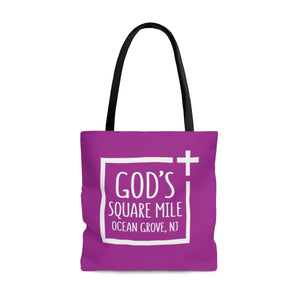 God's Square Mile Tote: Purple