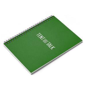 Tent Talk Spiral Notebook - Bright Green