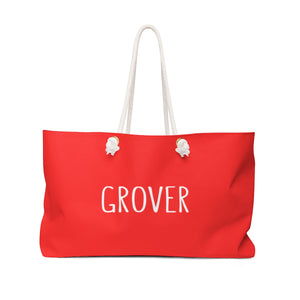 Grover Weekender Bag: Red