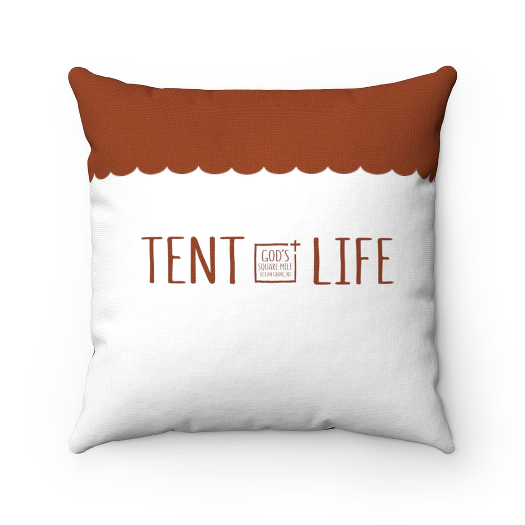 Tent Life Awning Pillow: Caramel