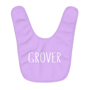 Grover Baby Bib: Lavendar