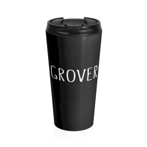 Grover Stainless Steel Travel Mug: Black