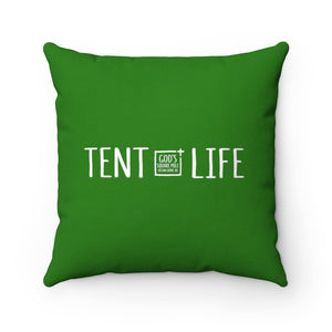 Tent Life Pillow: Bright Green