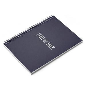 Tent Talk Spiral Notebook - Ruled Line: Dark Blue