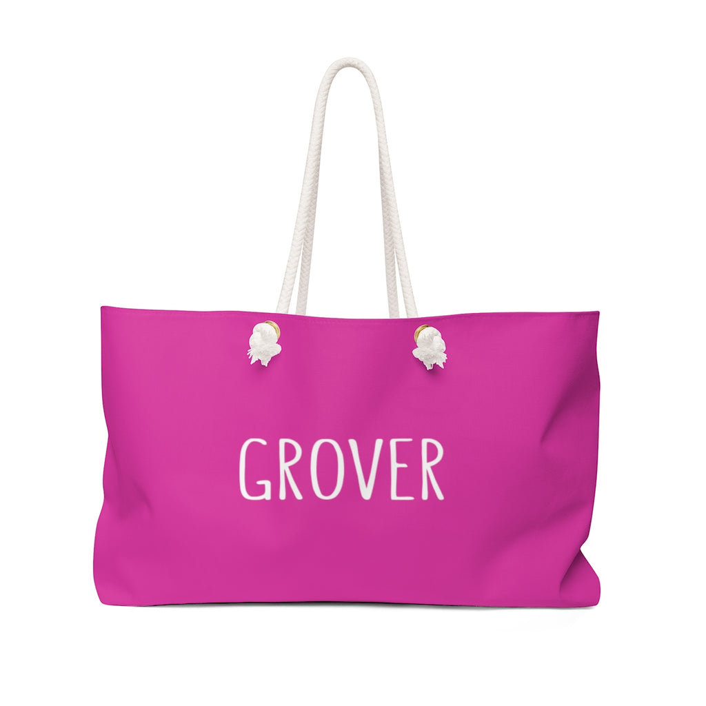 Grover Weekender Bag: Pink