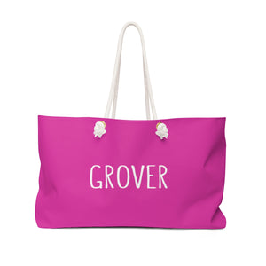 Grover Weekender Bag: Pink