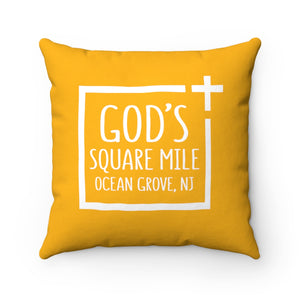 God's Square Mile Pillow: Citrus - GoGannon Designs